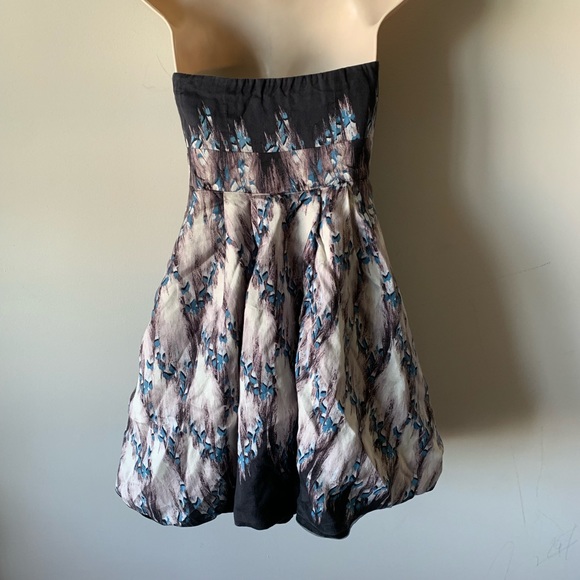 Tibi New York silk strapless mini dress (ooo) - Picture 4 of 7